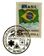 Carimbo sobre selo